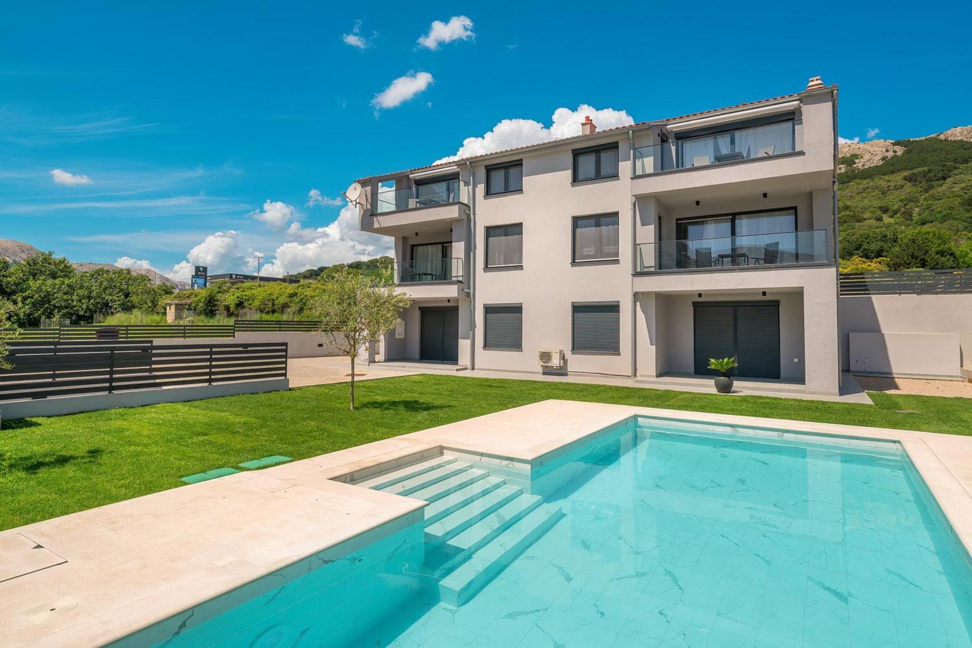 Poolside Apartments Anabella Baška Extérieur photo